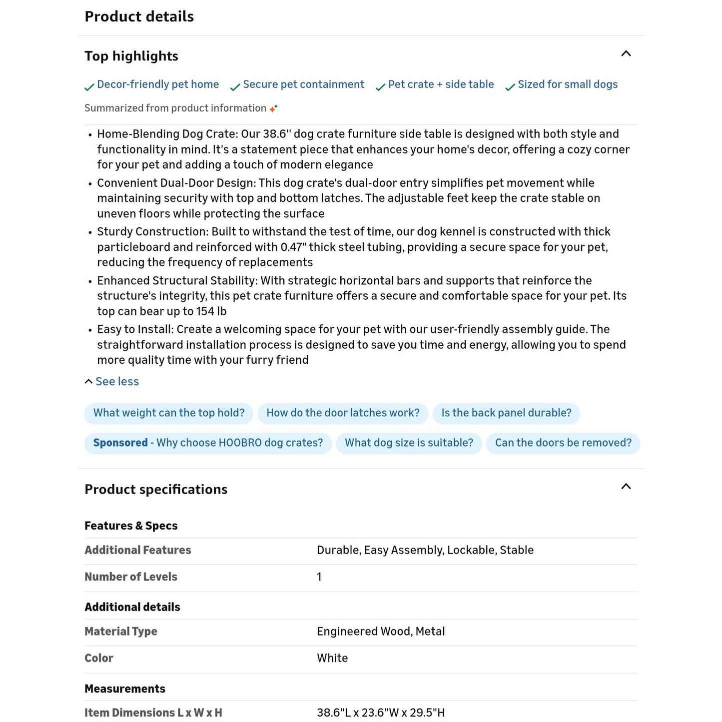 Dog Crate Furniture, Wooden Dog Kennel Indoor