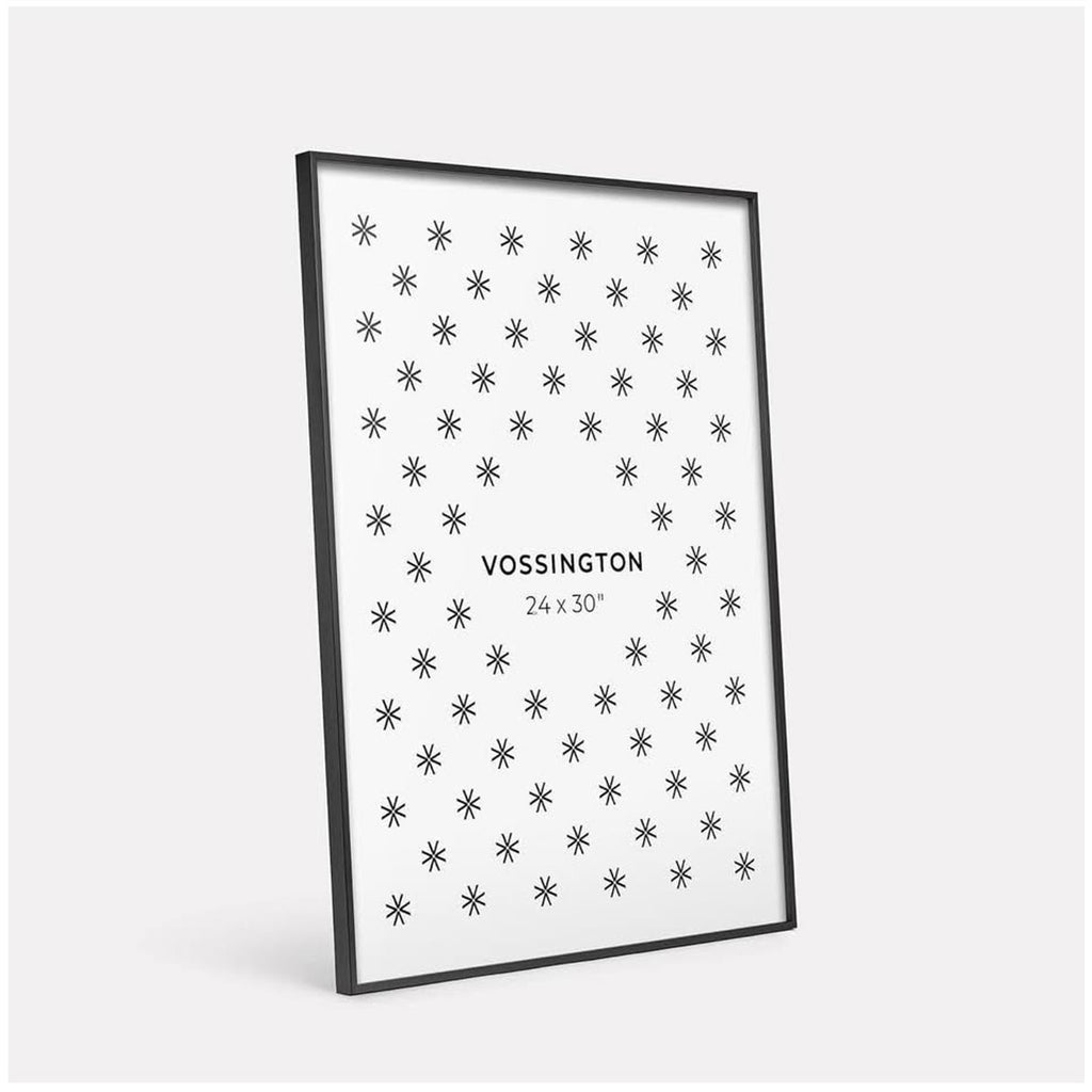 24x30 Frame Black - Exclusive Thin 24 x 30 Black Poster Frame For Wall - Aluminum Metal - Fits One 2