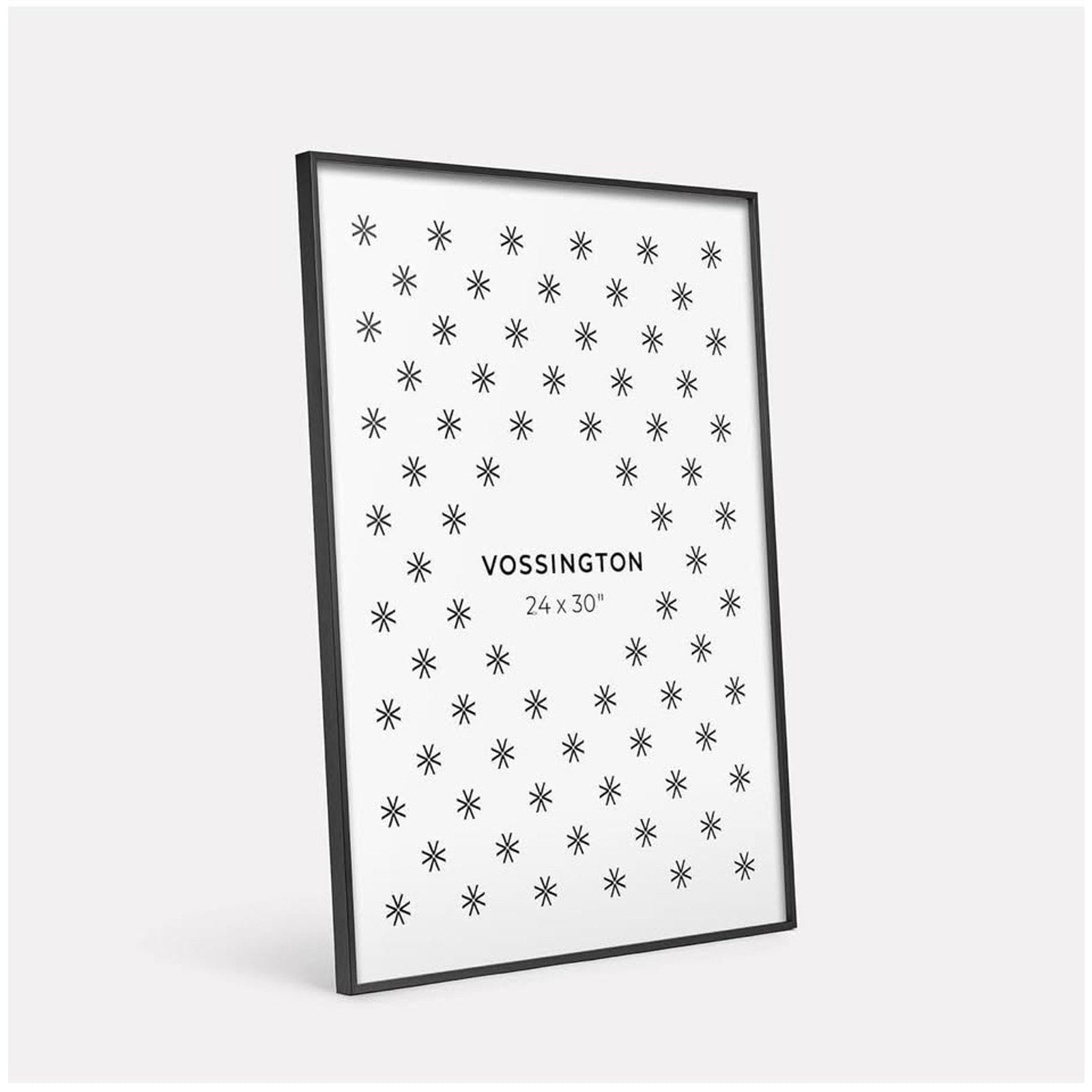 24x30 Frame Black - Exclusive Thin 24 x 30 Black Poster Frame For Wall - Aluminum Metal - Fits One 2