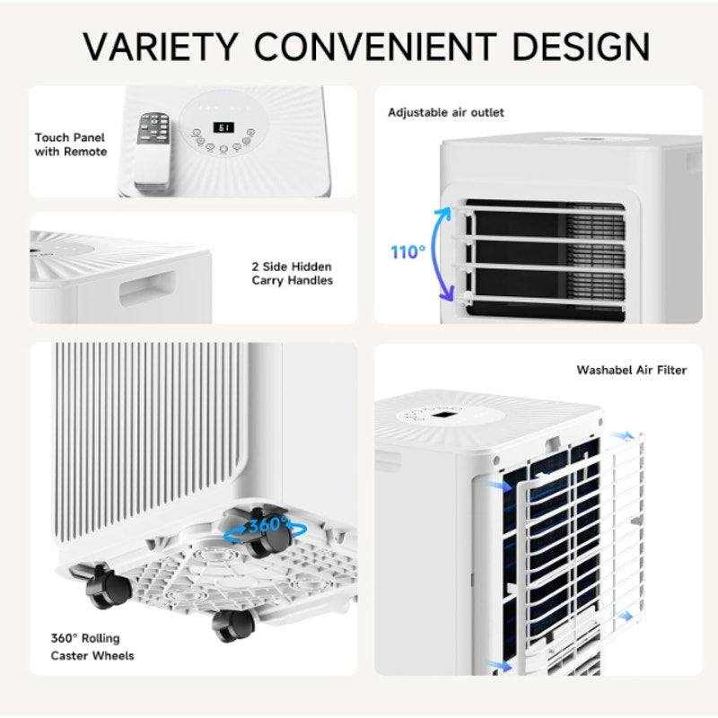 Portable Air Conditioners 16,000 BTU 5-in-1 Air Conditioner Portable Up to 850 Sq.Ft., Portable AC