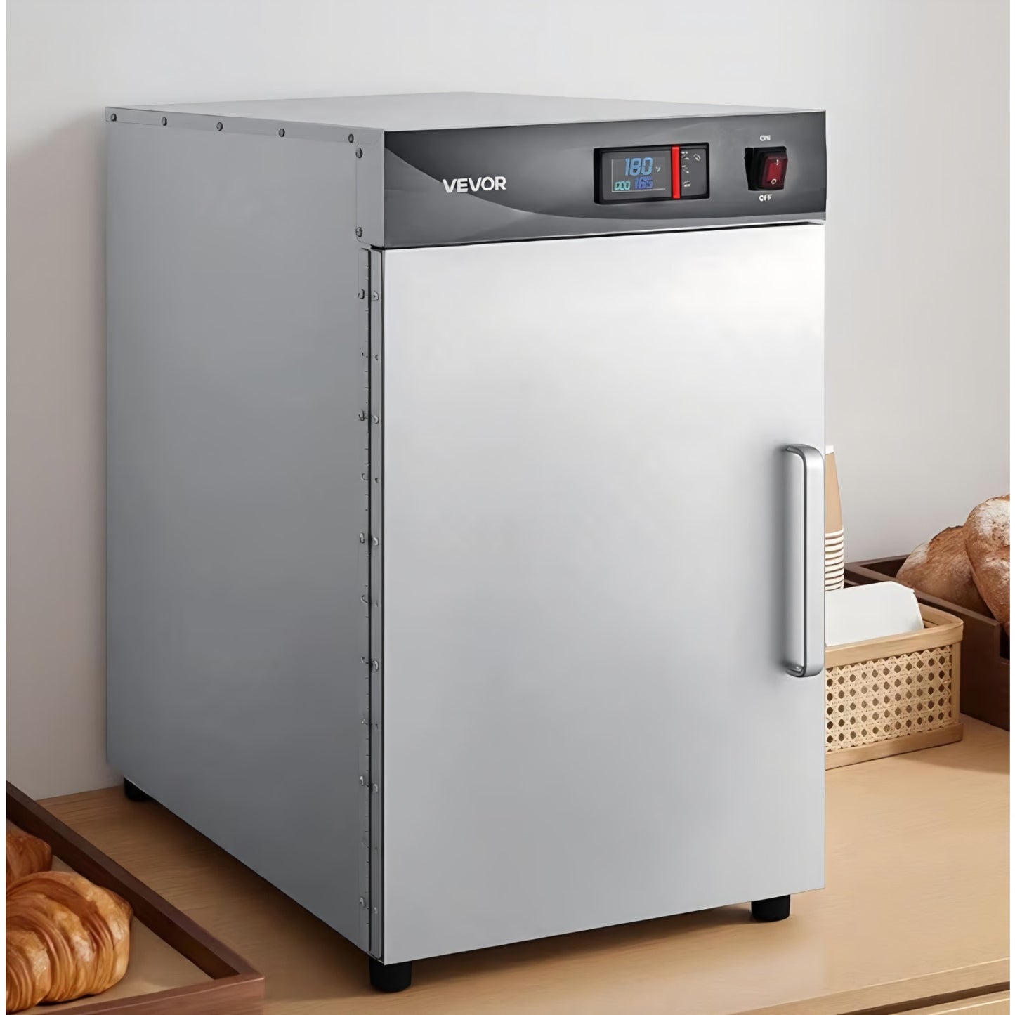 Electric Hot Box Food Warmer, 5-Tier Commercial Warming Cabinet with Water Tray