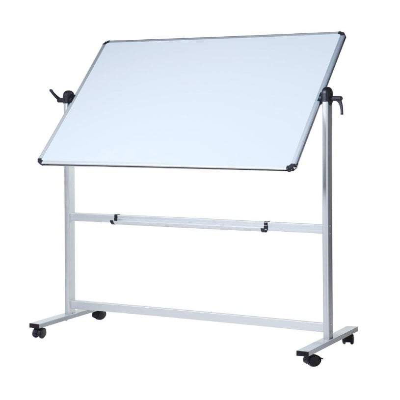 VIZ-PRO Double-Sided Magnetic Mobile Whiteboard, 72" x 48"