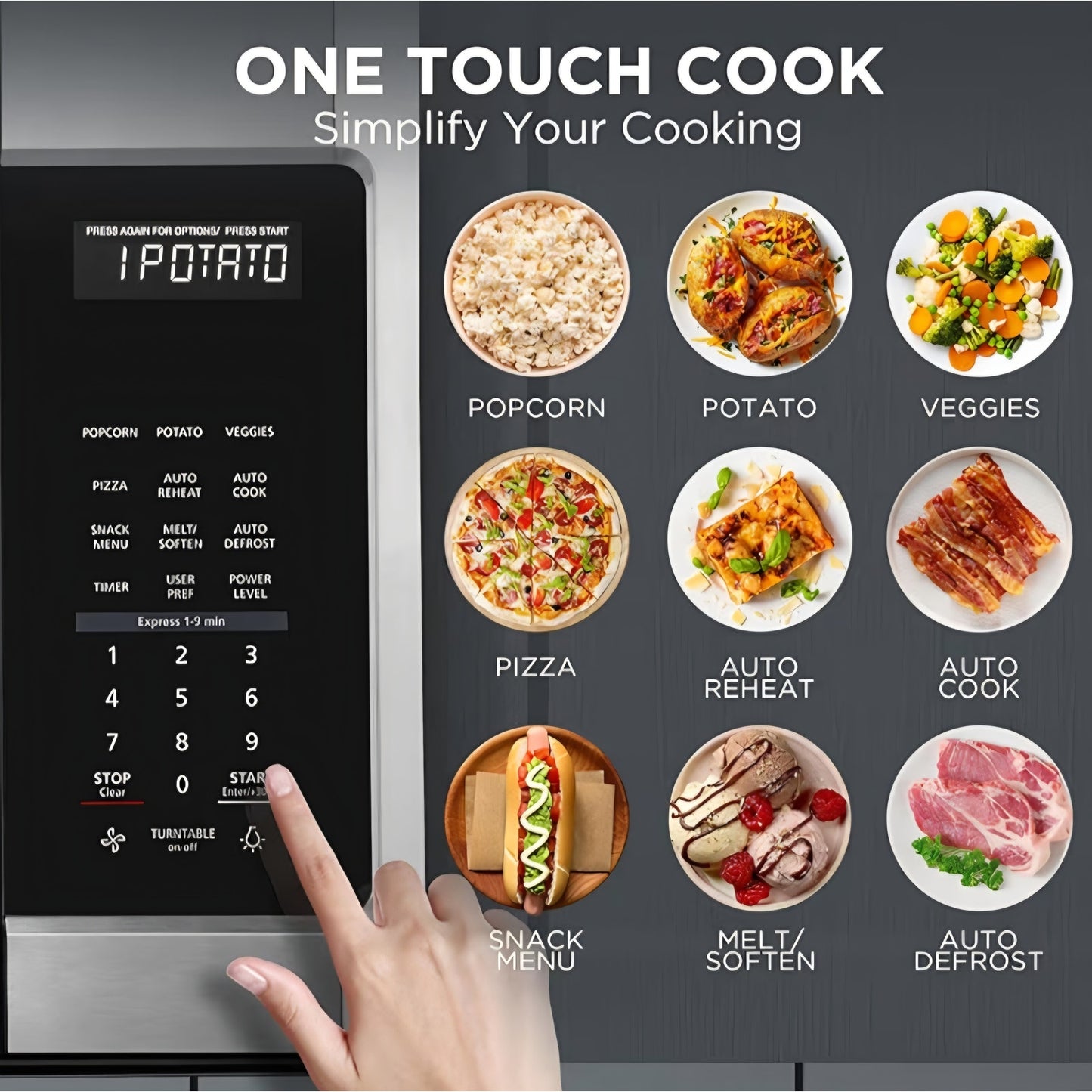 BLACK+DECKER  Over The Range Microwave Oven with One Touch