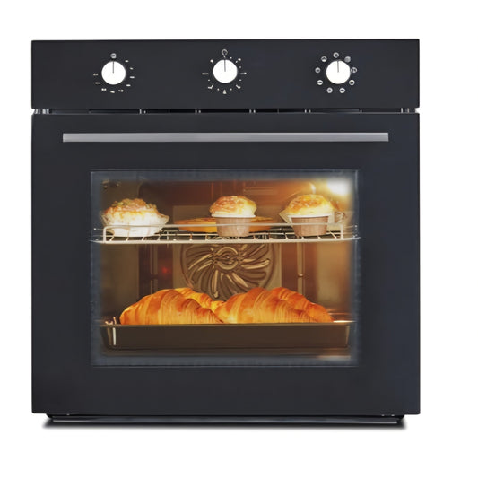 24Inch Built-in Electric Single Wall Oven2.5 Cu.ft Stainless Steel Convection Oven with 8 Functions