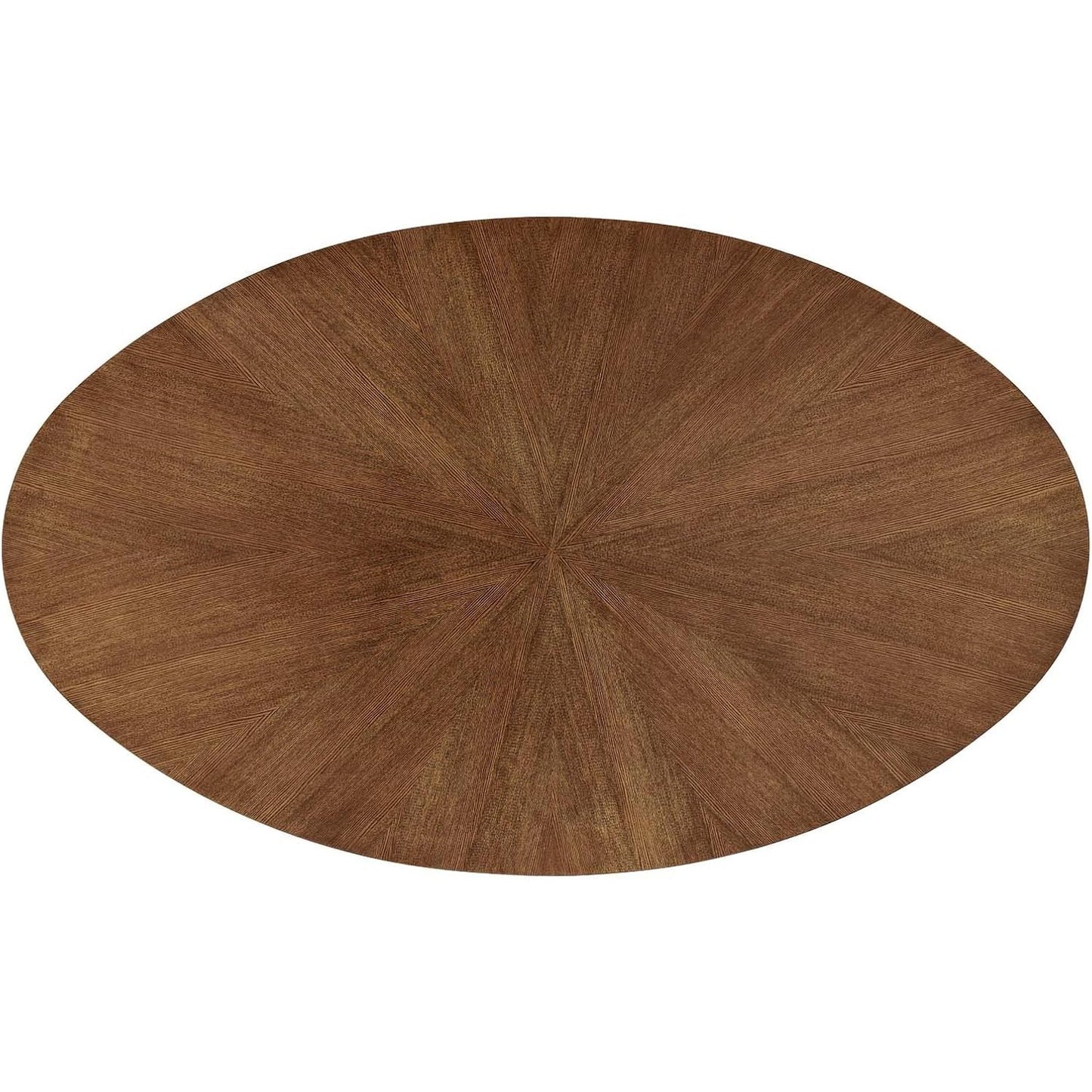 Modway Crossroads 71" Oval Wood Dining Table, Walnut