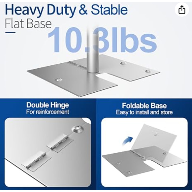Heavy Duty Backdrop Stand 10x20ft, Pipe and Drape Background Stand Large Size Adjustable Frame