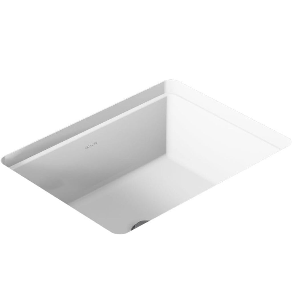 KOHLER Verticyl 17" Undermount Bathroom Vanity Sink, white