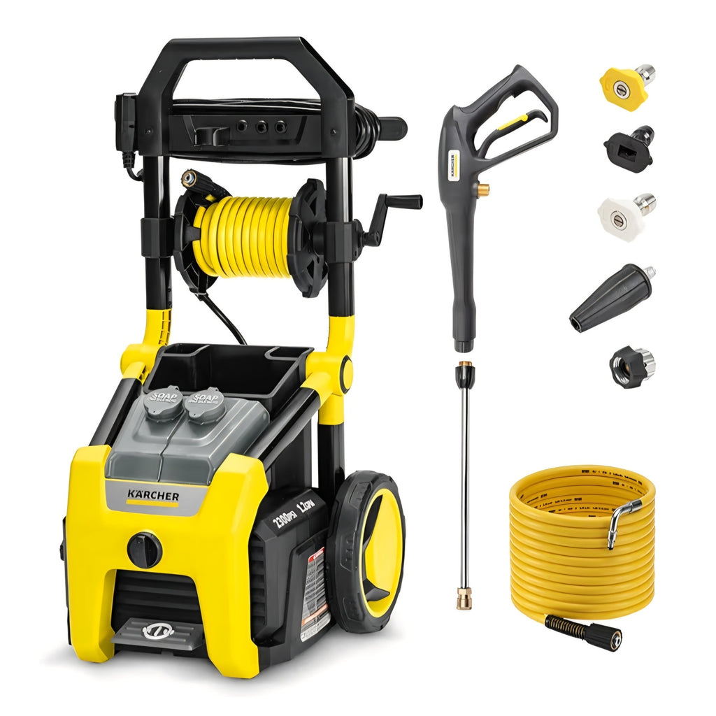 Kärcher Pressure Washer K2300PS, CETA Certified, 4 Spray Nozzles, Detergent Tank