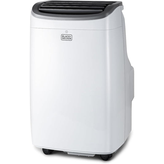 BLACK+DECKER Portable Air Conditioner, 8,000 BTU (3,950 BTU SACC) for Rooms up to 400 Sq. Ft, White