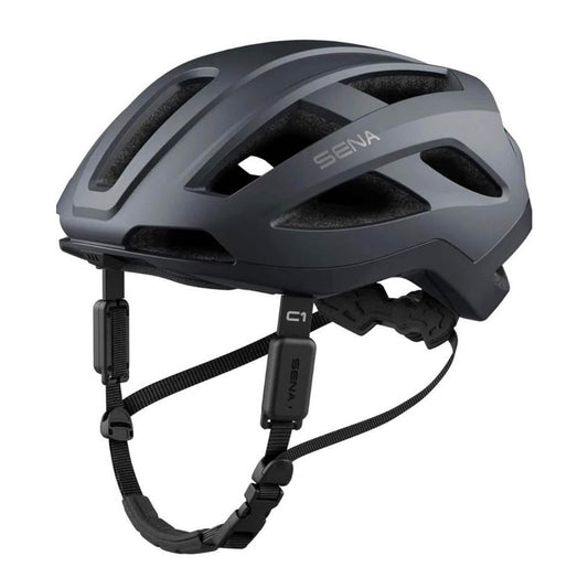 Sena C1 Medium Bike Helmet Matte Gray