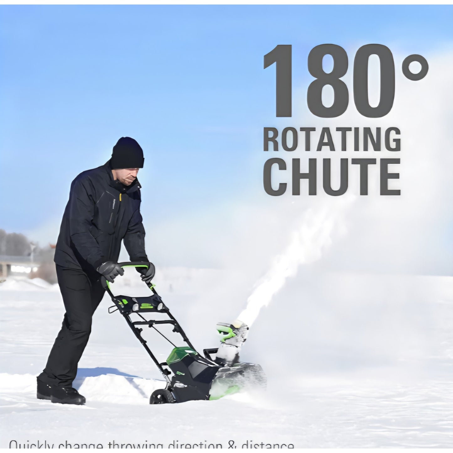 Greenworks 80V (75+ Compatible Tools) 20” Brushless Cordless Snow Blower, 2.0Ah Battery and Charger