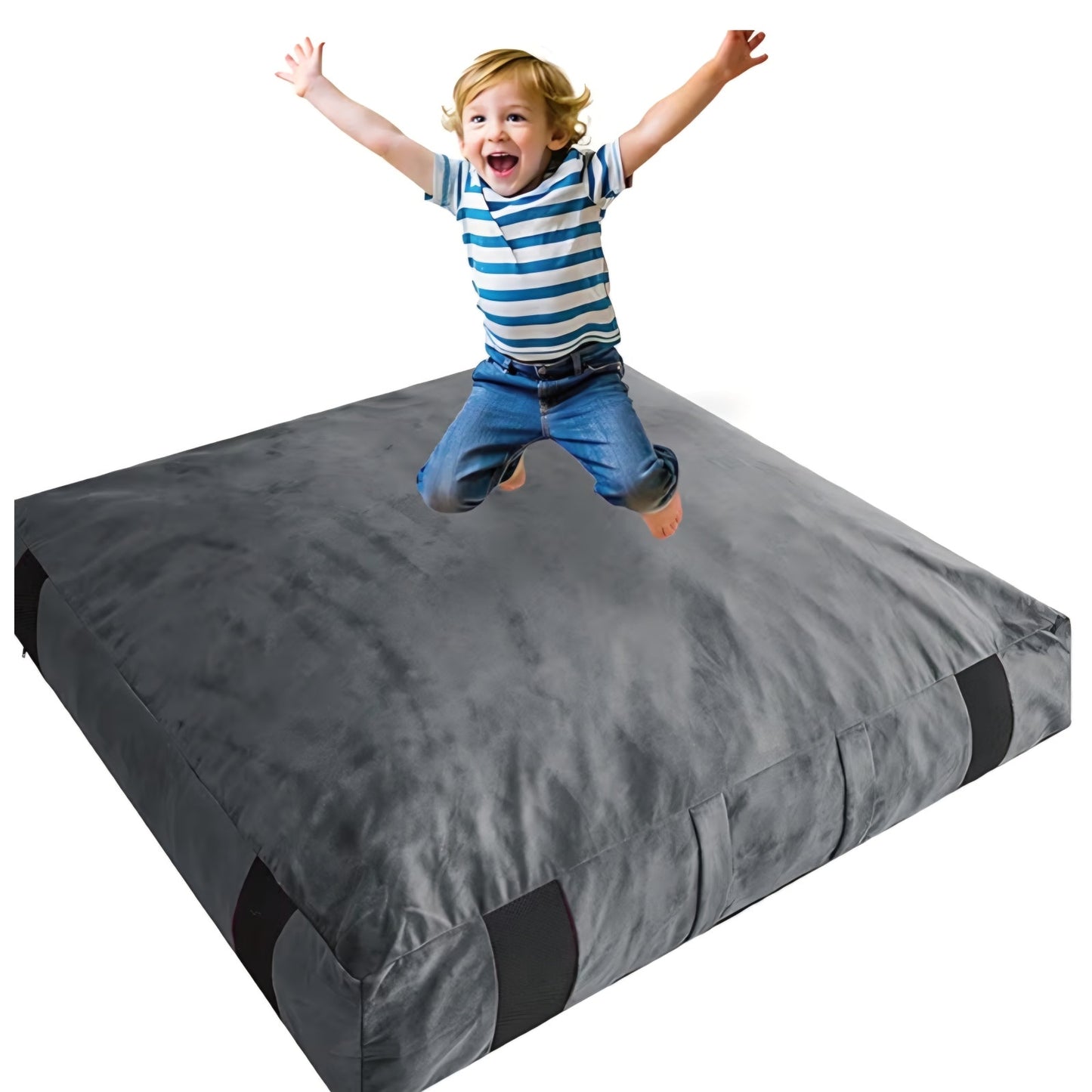 Crash Pad for Kids Sensory Room Equipment, 5 x 5 Ft Anti-slip Sensory Crash Mat