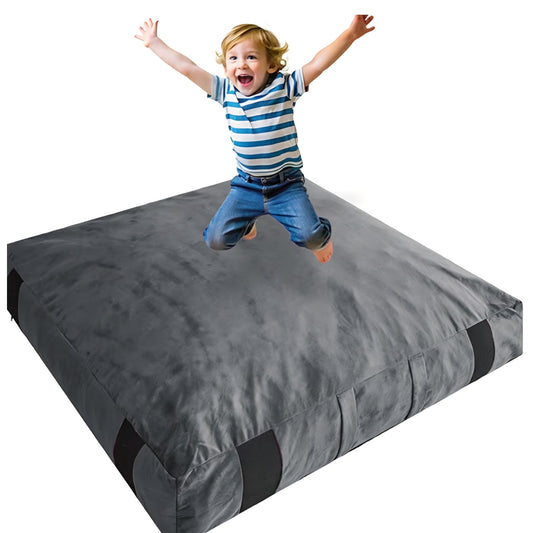 Crash Pad for Kids Sensory Room Equipment, 5 x 5 Ft Anti-slip Sensory Crash Mat