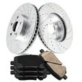 Front Brake Kit, Drilled and Slotted Brake Rotors Equinox, Malibu, LaCrosse