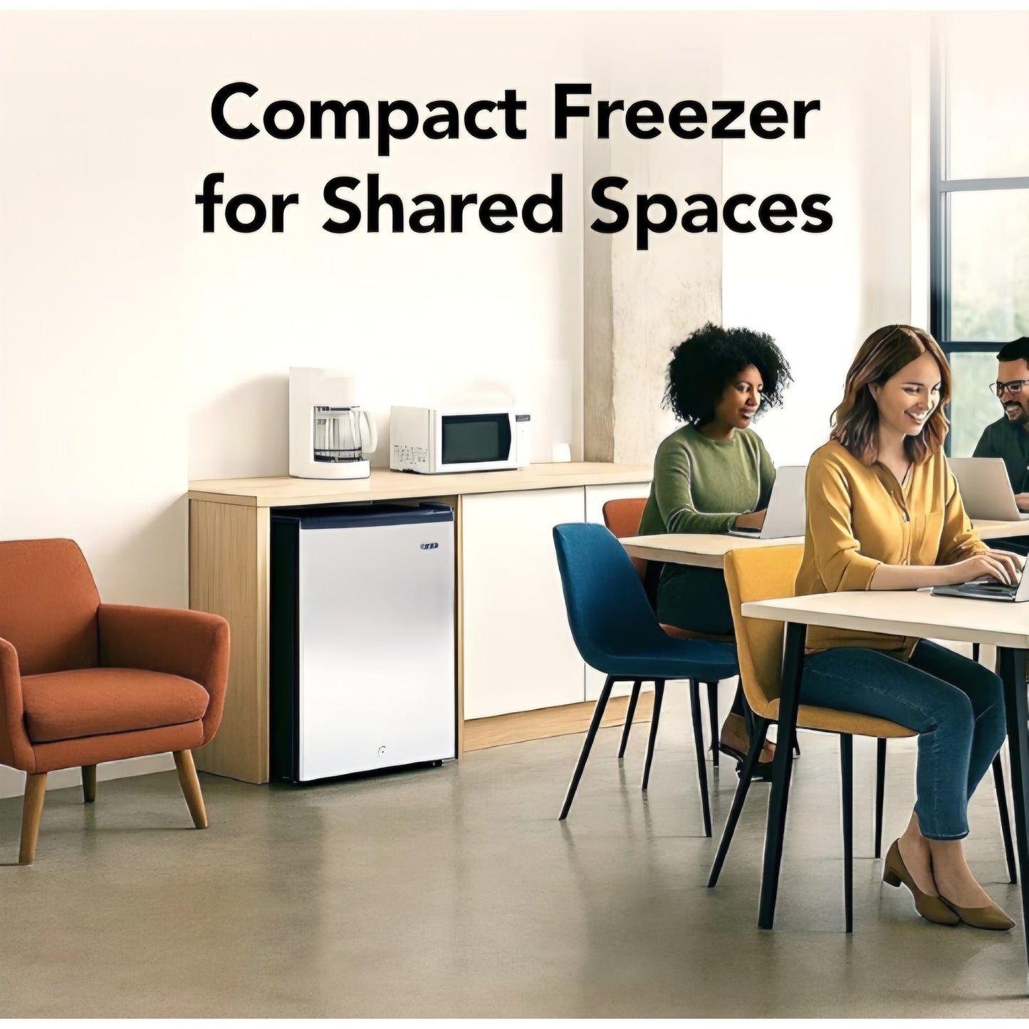 Whynter Upright Freezer with Lock, 2.1 Cu. Ft. Small Freezer Mini Freezer for Bedrooms