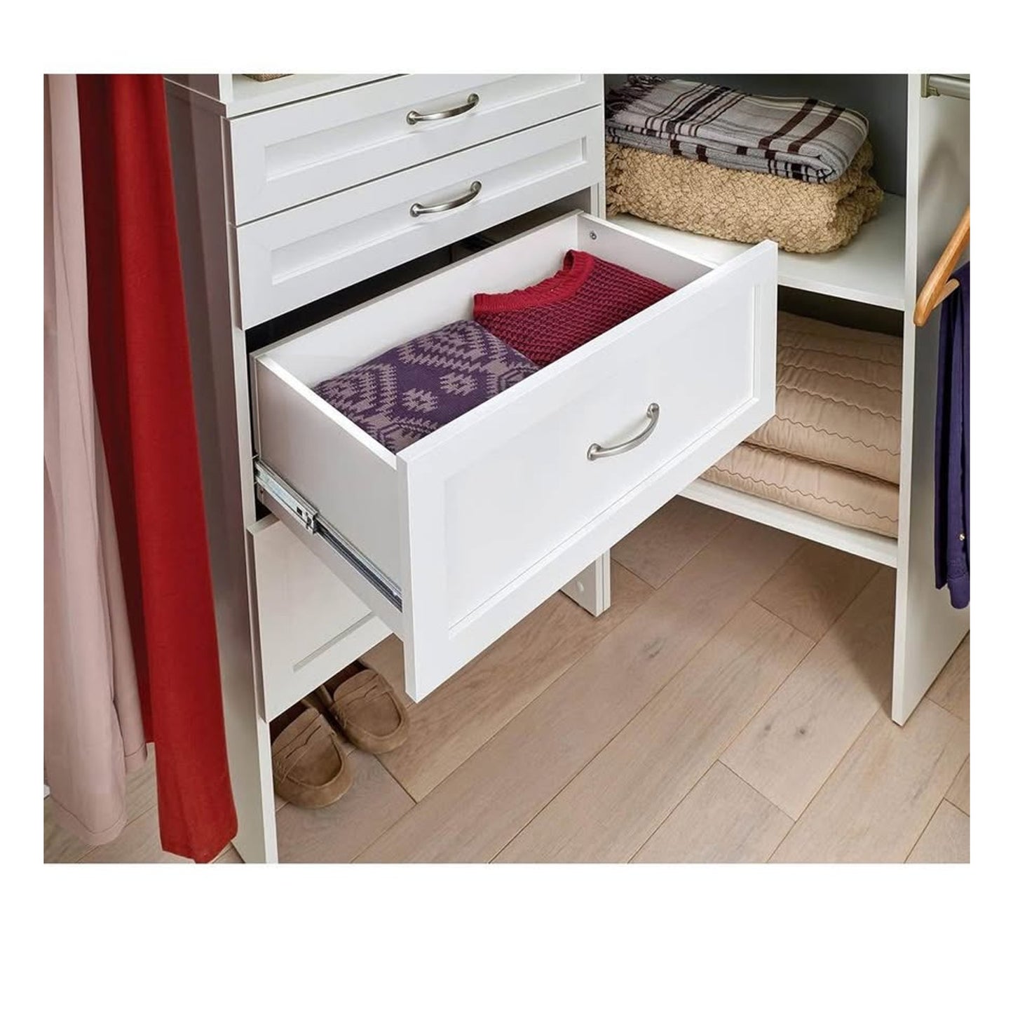 ClosetMaid SuiteSymphony Wood Drawer, Add On Accessory Shaker Style, for Storage, Closet, Clothes, 2