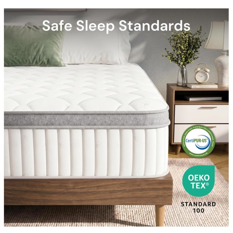 GAESTE Full Size 10 Inch Hybrid Cooling Mattress