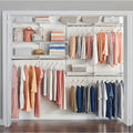 Rubbermaid Configurations Deluxe Custom Closet Kit 4-8Ft. Adjustable Metal Wire