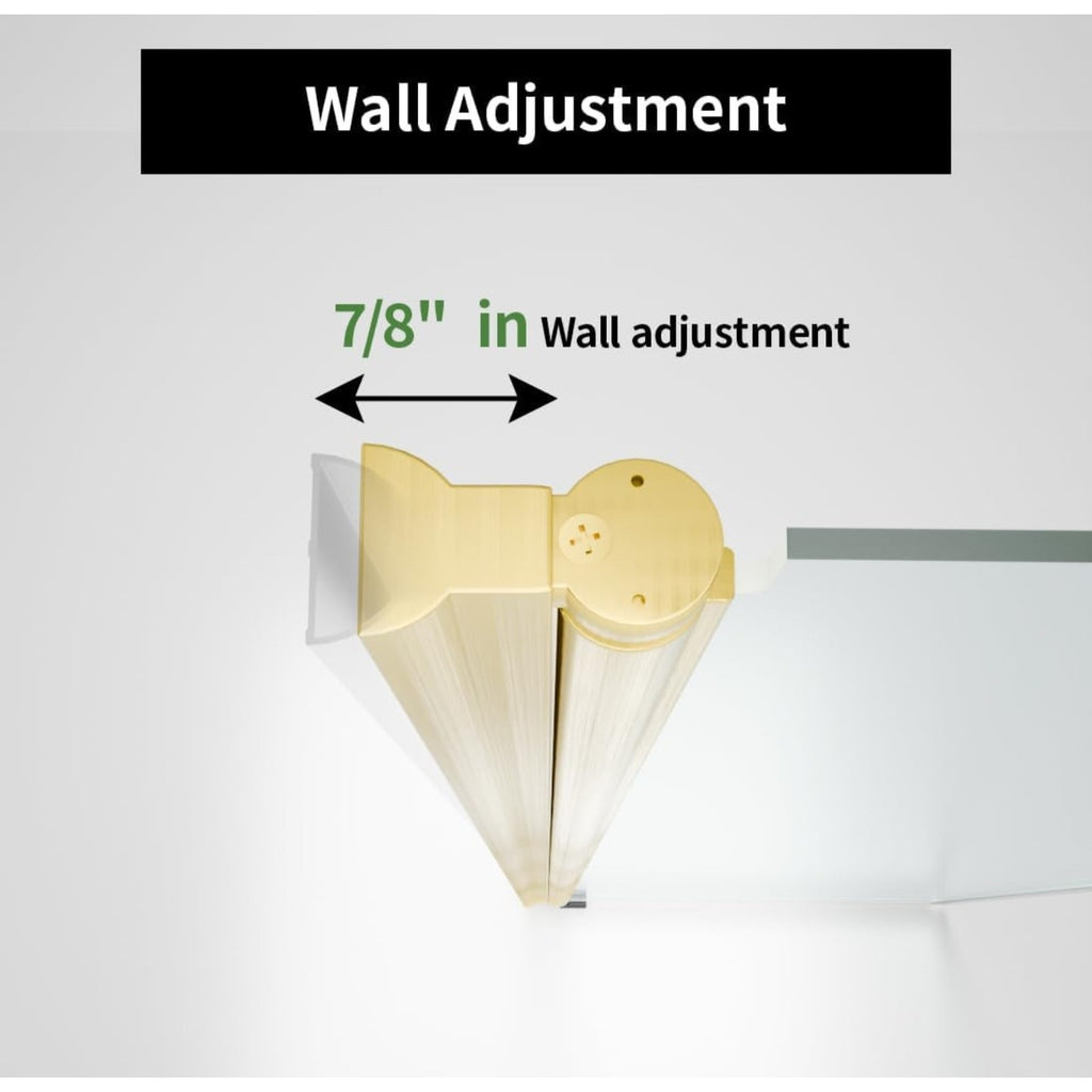 Bifold Shower Door, 30"-31.9" W x 72" H, 1/4" Tempered Glass Shower Door, Foldable Shower Glass Doo
