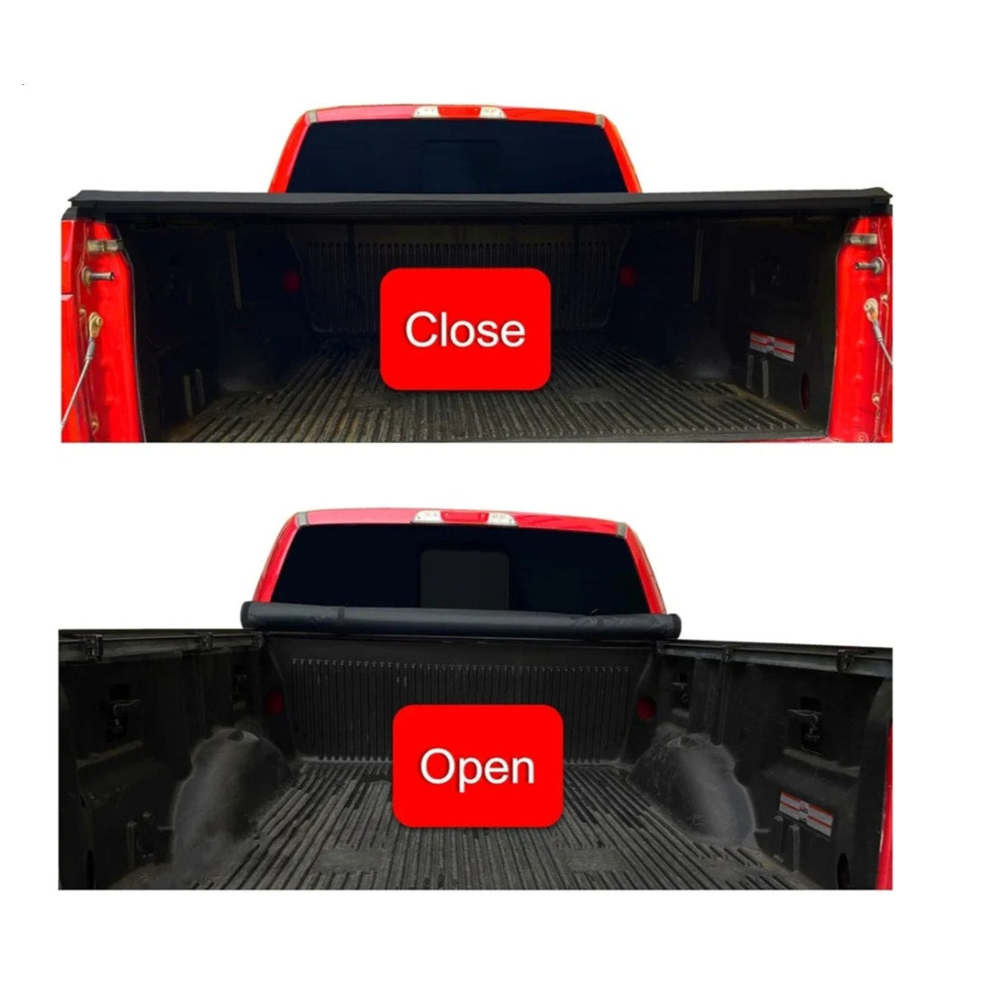 Soft Roll Up 5'3" Truck Tonneau Cover Compatible for 2000 2001 2002 2003 2004 Dodge Dakota Short