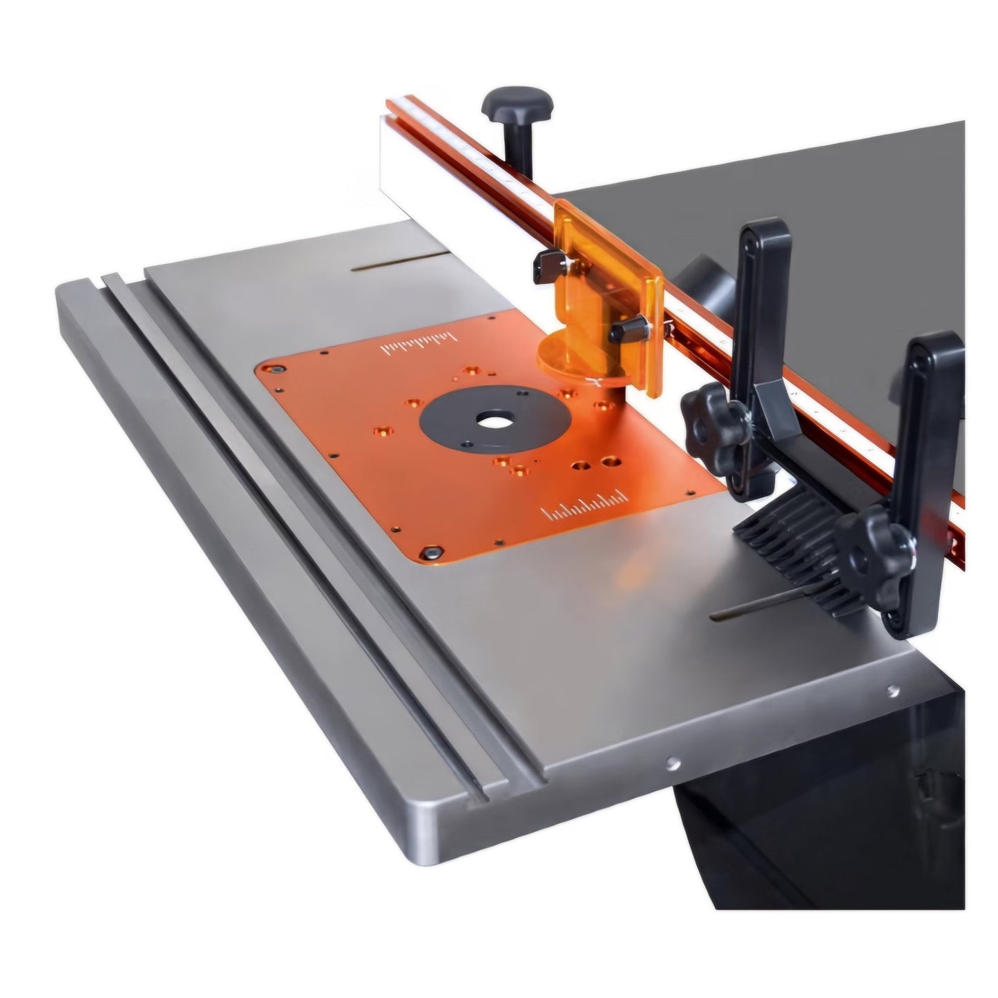 Cast Iron Router Table Extension Wing, 27 Inch by 16 Inch Router Table Top 11-3/4 Inch by 9-1/4Inch