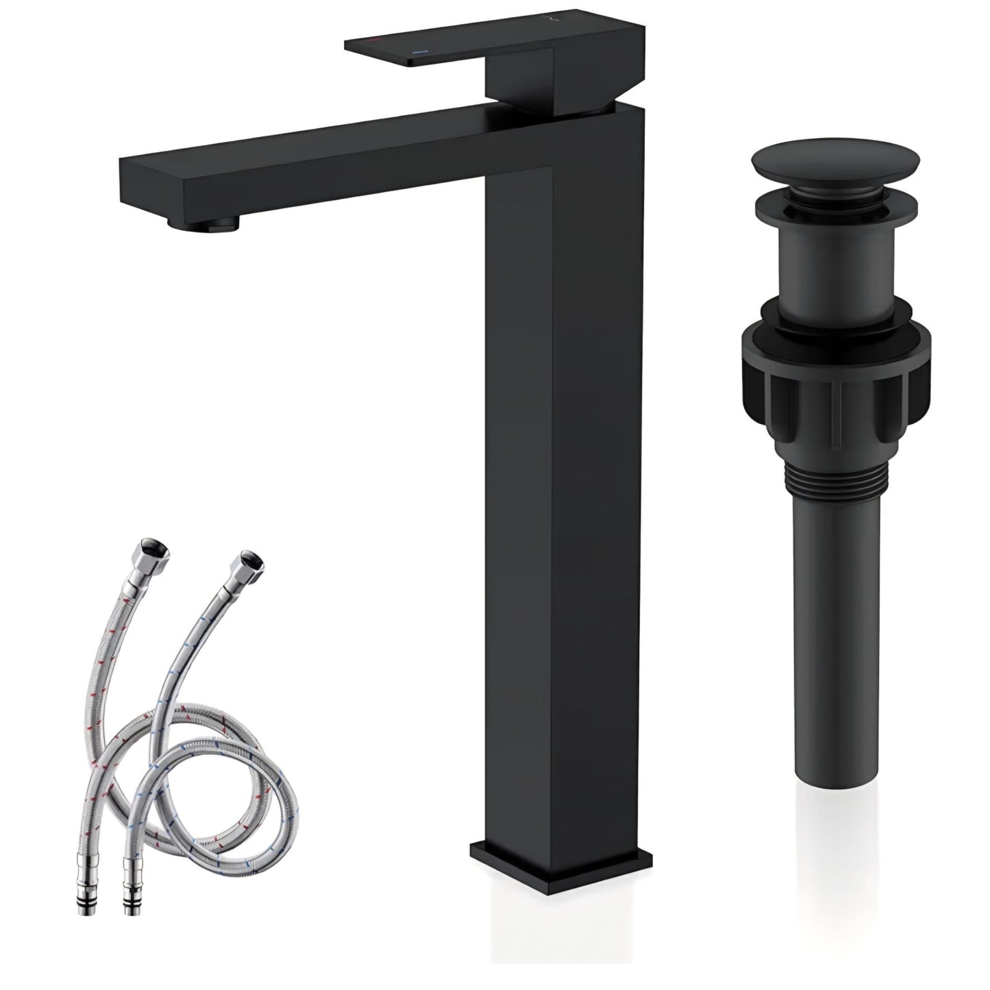 Single Handle Tall Vessel Sink Faucet Vanity Bathroom Faucet Basin