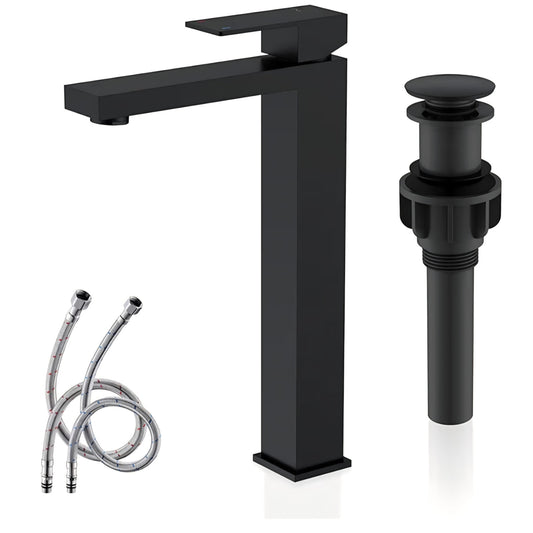 Single Handle Tall Vessel Sink Faucet Vanity Bathroom Faucet Basin