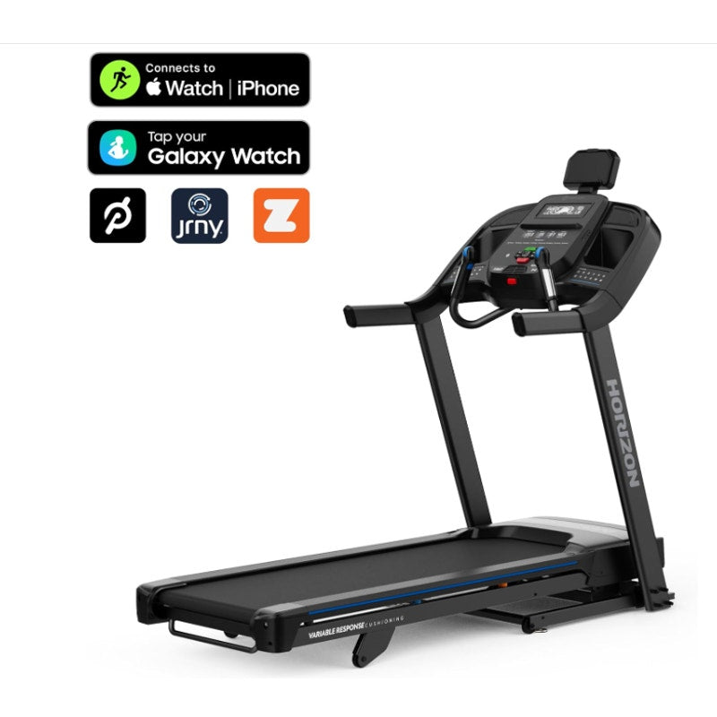 Horizon Fitness Treadmill, Top speed 12.0, Apple watch connection