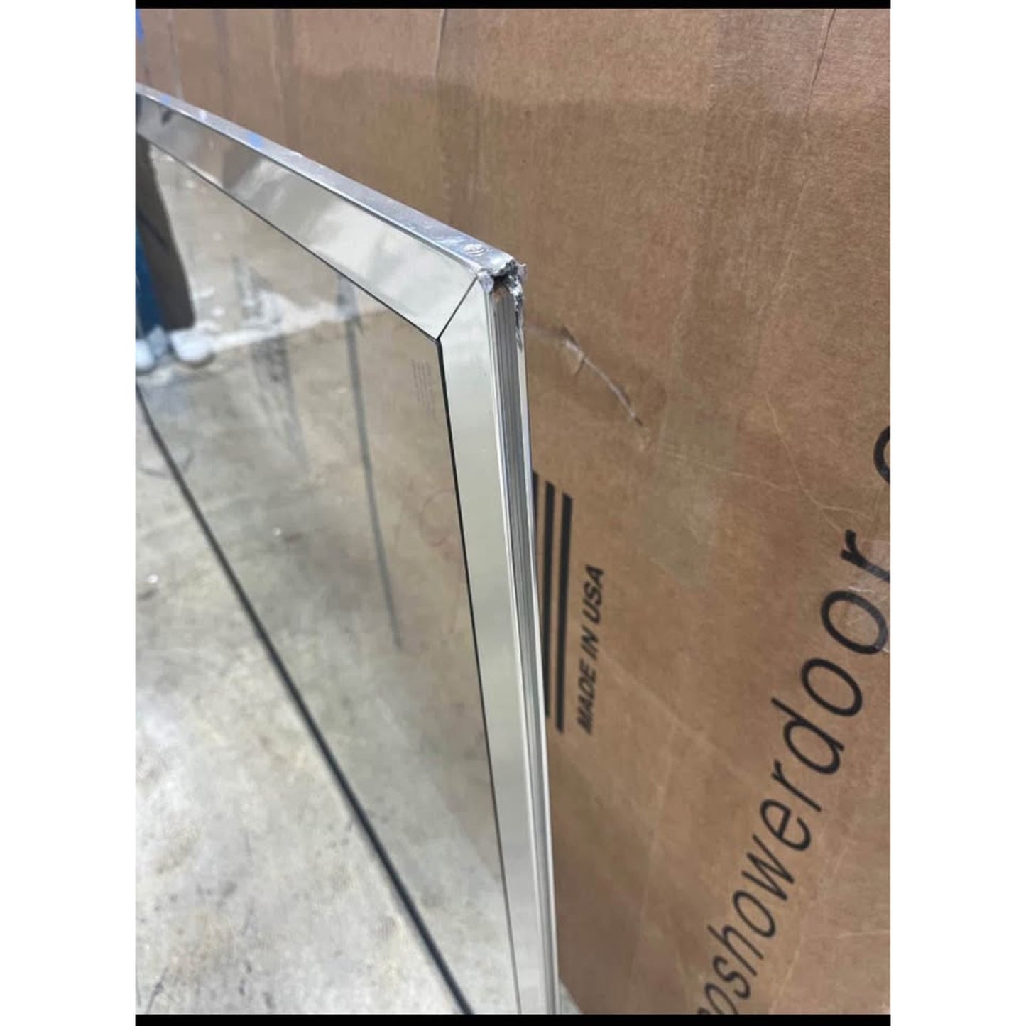 Basco Sopora 34.25- 36 in. Width, Pivot Shower Door, Clear Glass, Silver Finish