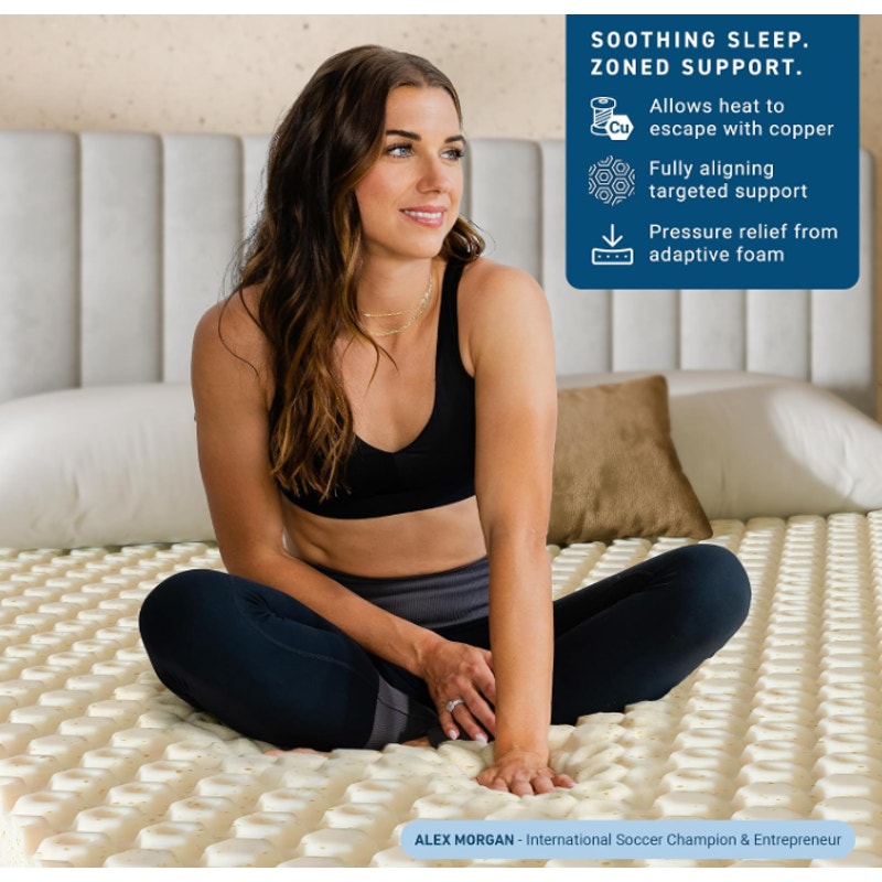 MOLECULE Topper Cal King  3" CopperWELL Cooling Gel Infused Memory Foam Mattress