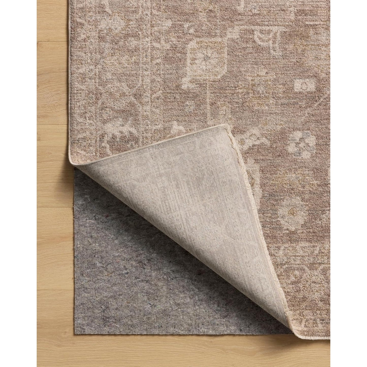 Loloi Chris Loves Julia Louisa Collection LOI-03 Taupe/Ivory 7'-10" x 10' .38" Pile Height, Area Rug