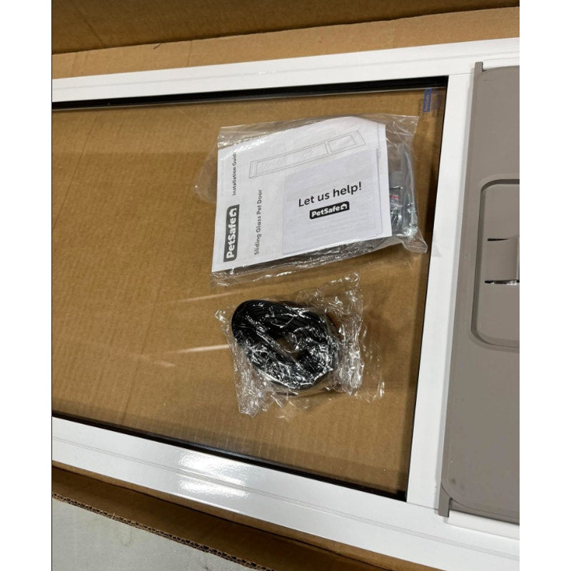 PetSafe Sliding Glass Pet Door, 1 Piece, XL Dogs to 220 lb, White