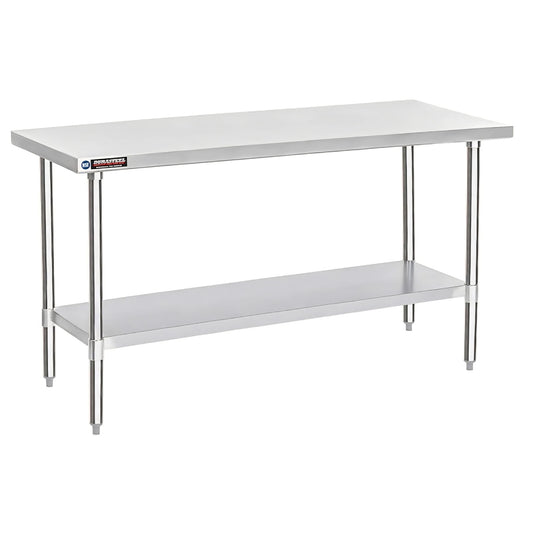 DuraSteel 30x72 Stainless Steel Prep Table - NSF Commercial Kitchen Metal Worktable