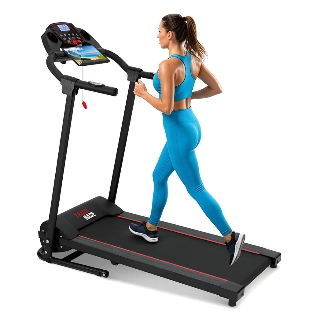 Portable Foldable Treadmill for Home, 8.7 MPH Shock Absorption, LED Display Under Desk