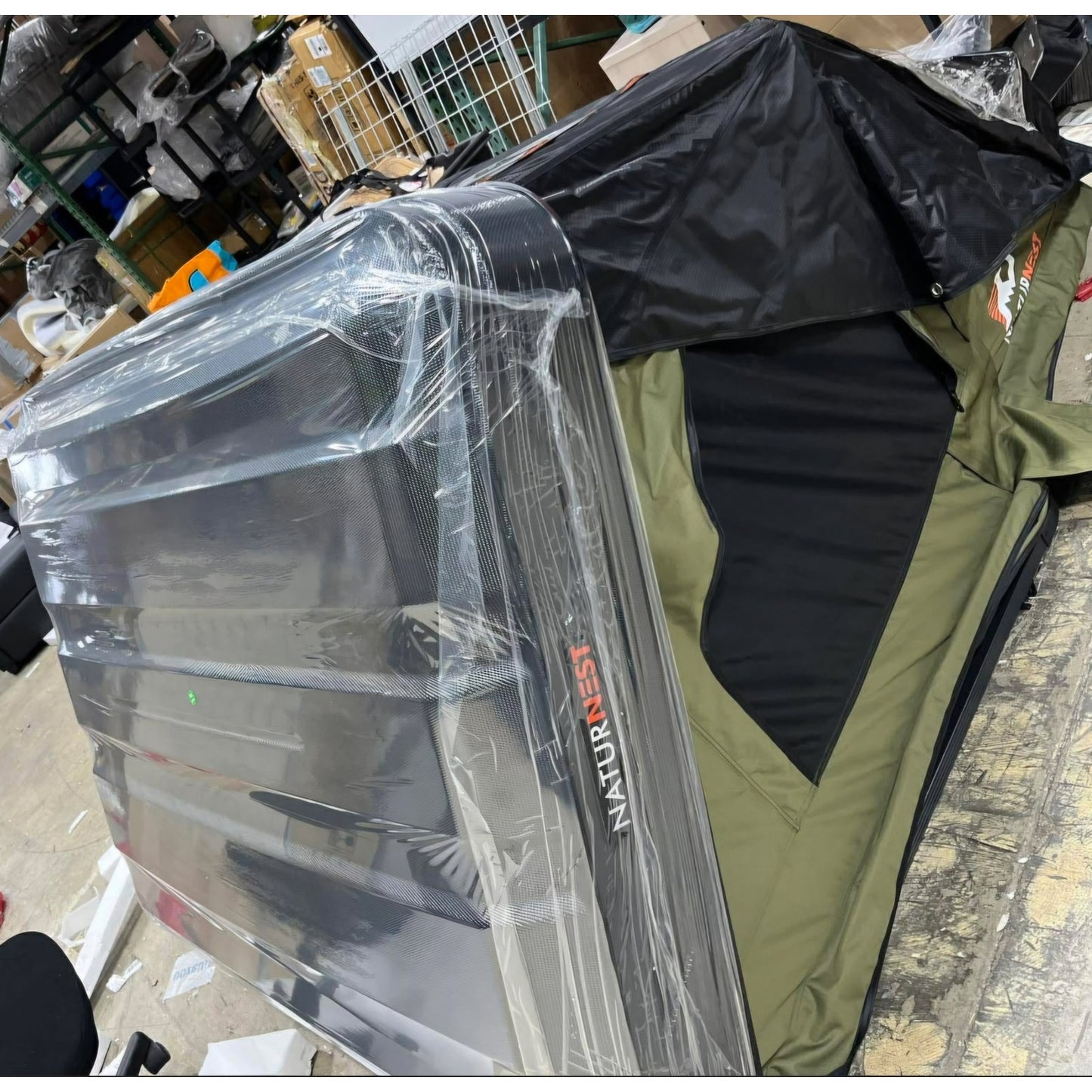 Naturnest Rooftop Tent Hard Shell, Easy Set Up Pop Up Large Tent for 2-3 Person Camping