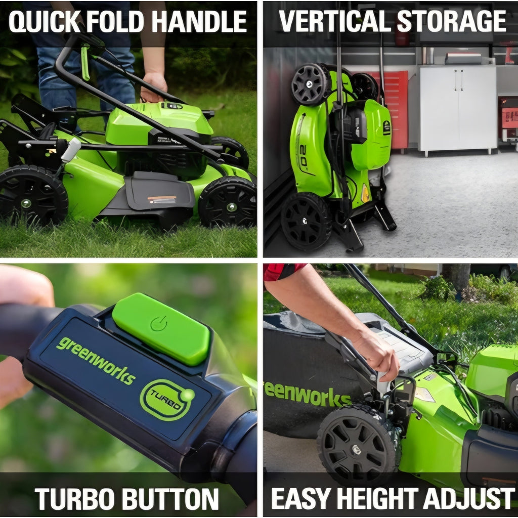 Mower, 12" String Trimmer/Edger, & 320 CFM Blower Combo Kit w/ (2)