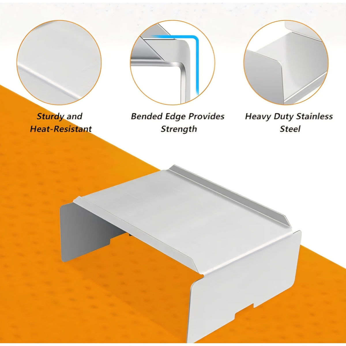 Stainless Grease Drip Tray Heat Baffle Diffuser Set Replacement for Traeger 22 Series