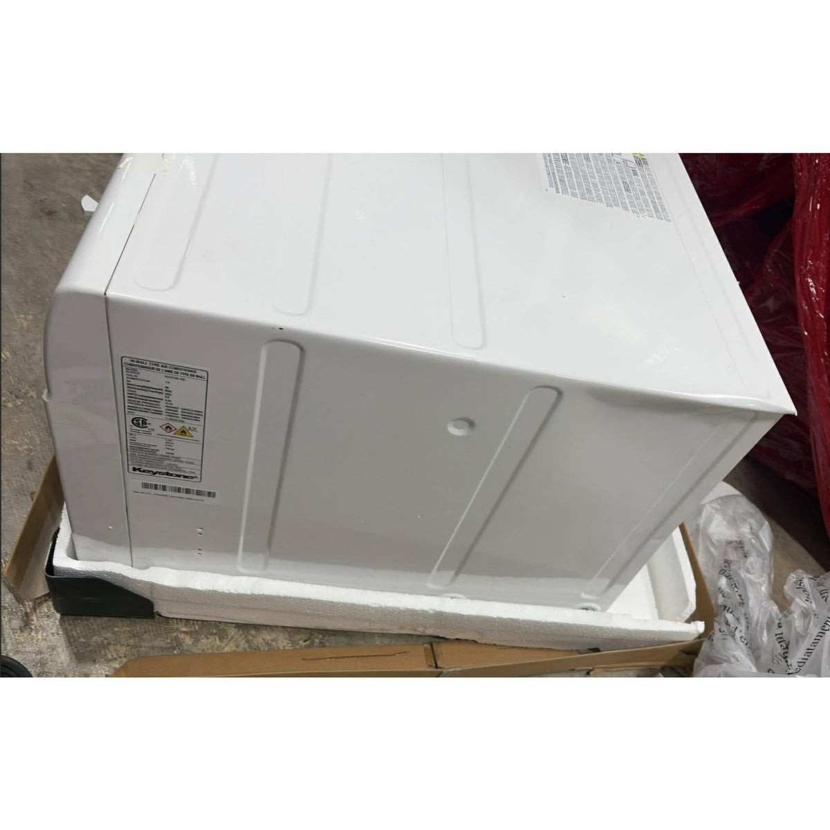 Keystone 12,000 BTU Wall Mounted Air Conditioner with Supplemental Heat and Dehumidifier Function
