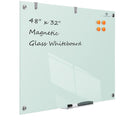 Glass Dry-Erase Board - 48 x 32 Inches Wall Mounted Glass Magnetic Whiteboard