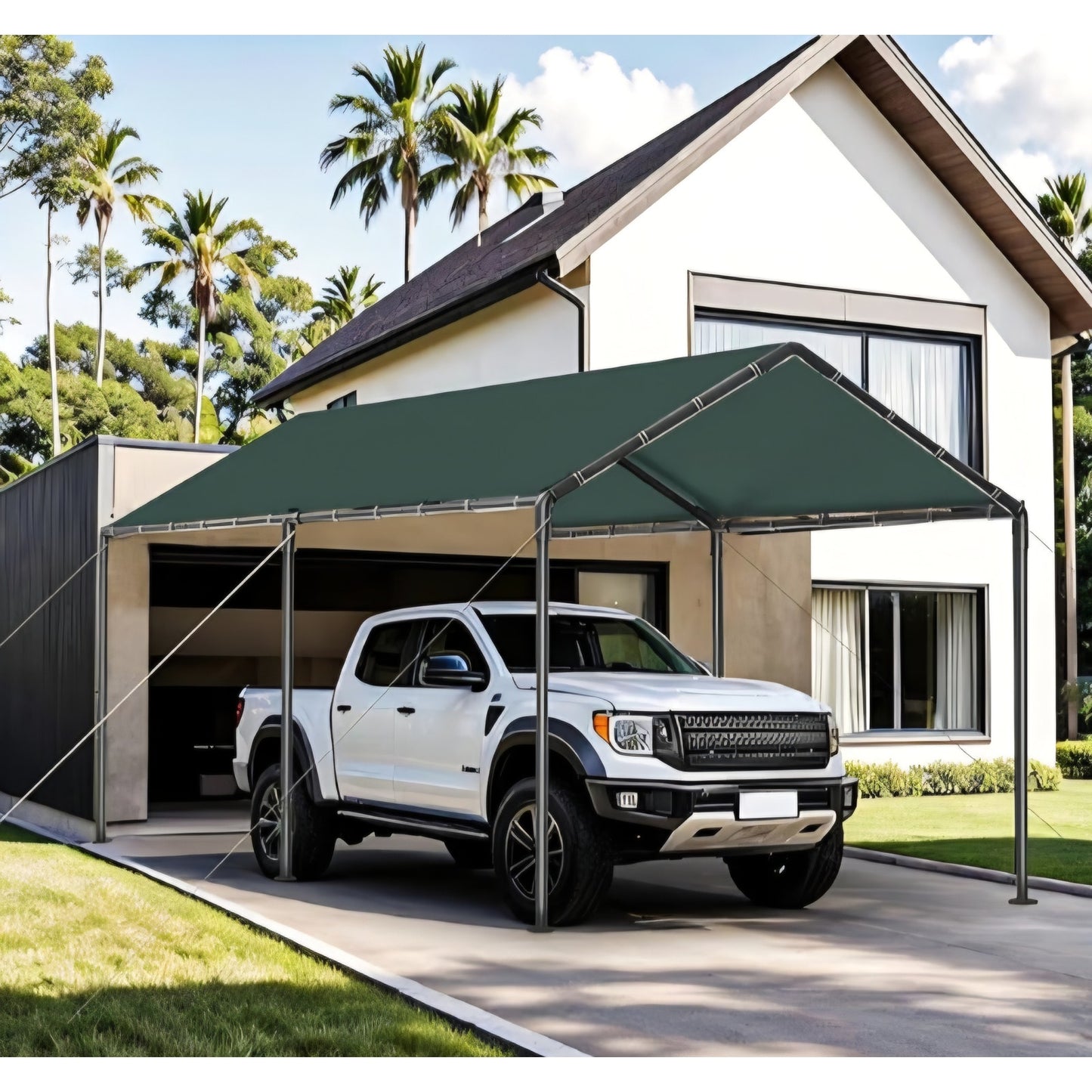 Carport, 12x20ft Heavy Duty Portable Garage, Car Port with Storage Shed, Car Canopy Car Tent with