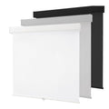 55" W x 72" H, White Blackout Cordless Roller Window Shades