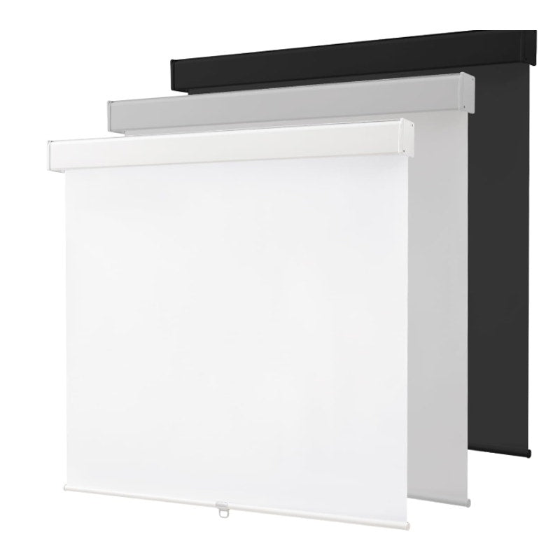 55" W x 72" H, White Blackout Cordless Roller Window Shades