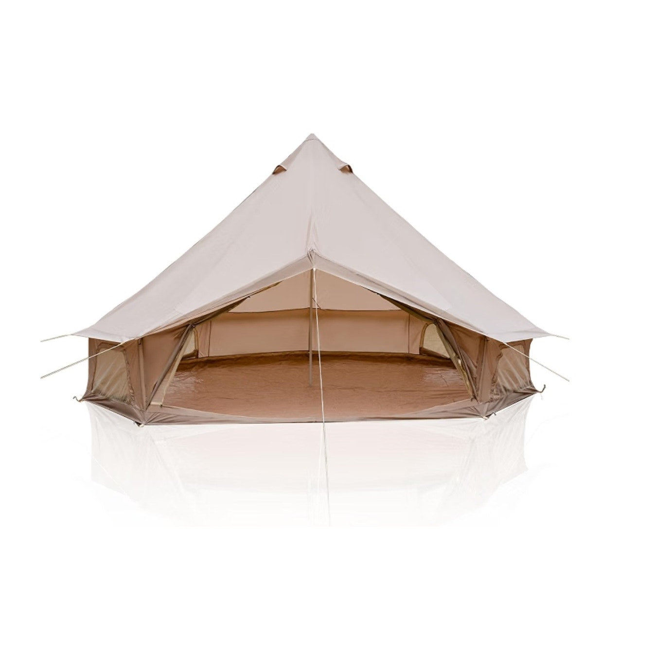 4 Season Canvas Bell Tent 9.8 FT-16.4 FT Waterproof All Weather Glamping Yurt Tent, Luxury Hot Tent