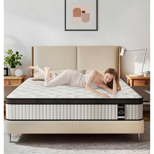 PHYAIR Twin Mattress,10 Inch Hybrid Mattress in a Box with Cooling Gel Memory Foam  Medium Firm