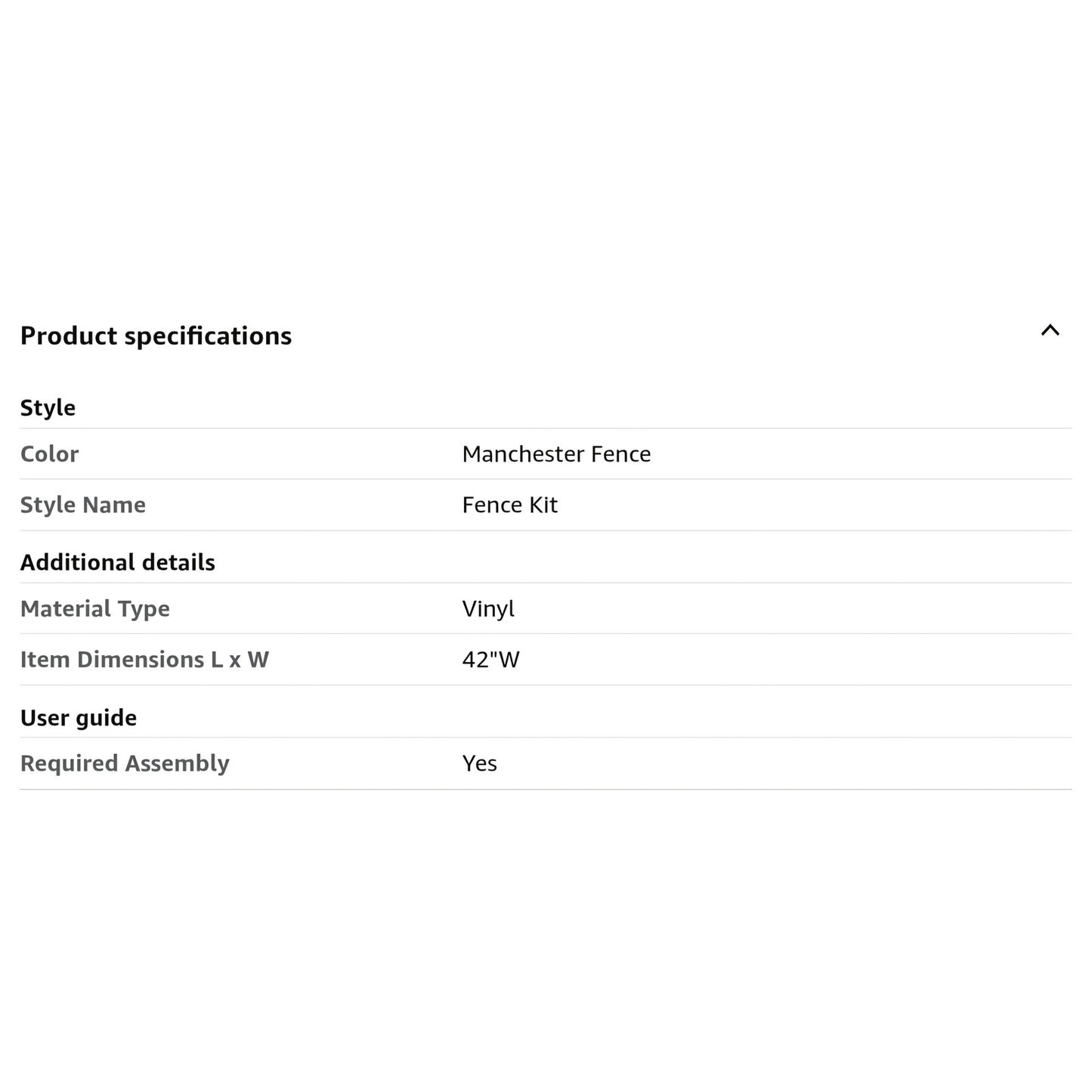 3.5ft H x 7.6ft W (2 Panels) No Dig Zippity Manchester Fence Kit, White Vinyl Picket Fence Panels,
