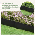 Landscape Edging Kit, 6PCS 40" L x 12.5" H Galvanized Bendable Metal Garden Edging for Lawn Yard