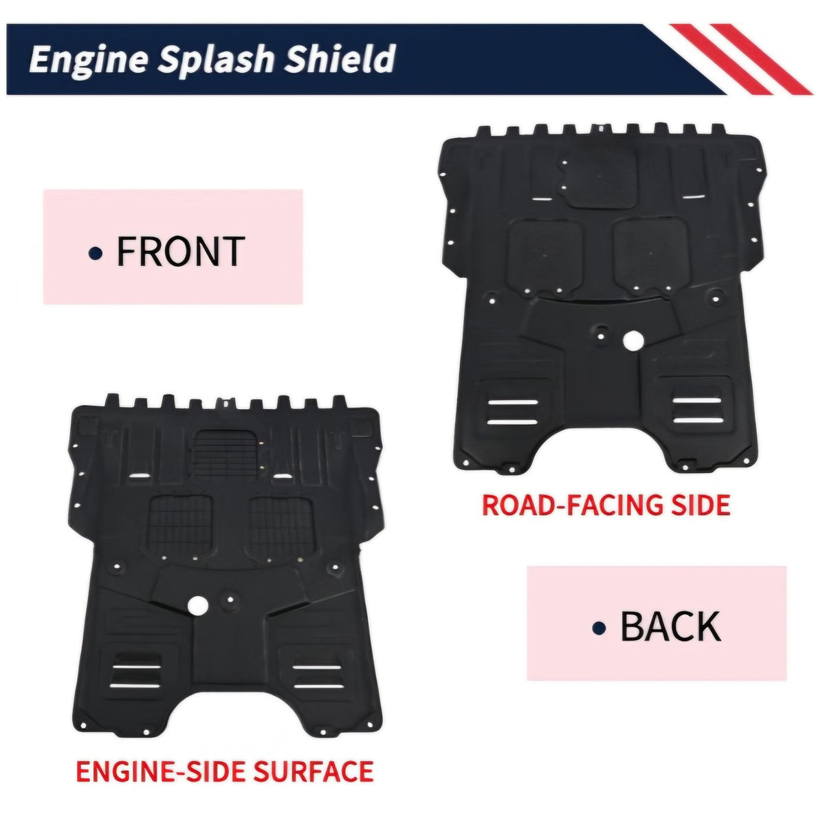 Engine Splash Shield Guard for VW Atlas 2018-2025 / Cross Sport 2020-2025 - Heavy-Duty PVC