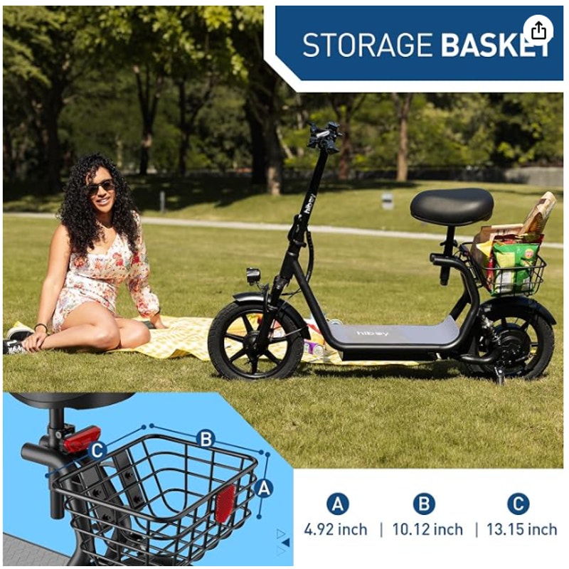 Hiboy Q2/U2 Electric Scooter with Seat for Adults, 20-25 Miles