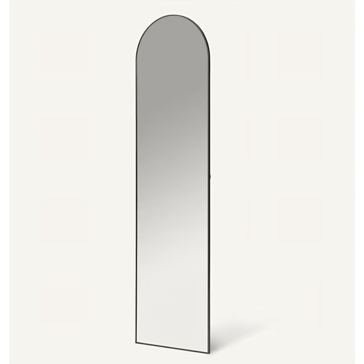 Full Length Floor Mirror, 59" x 16" x 0.55", Black