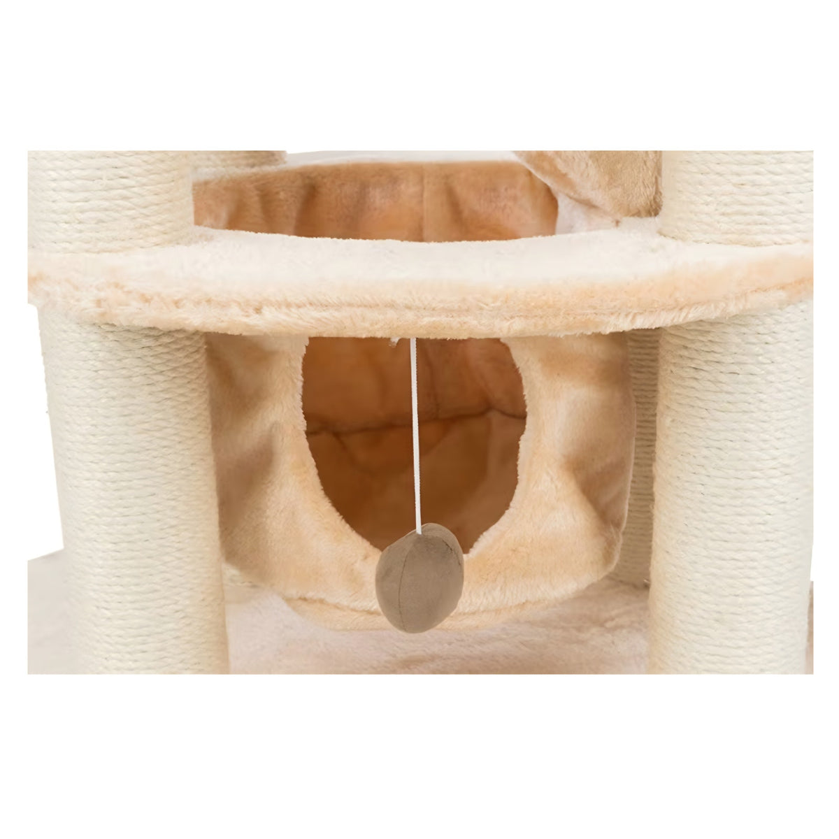 Senior Cat Tower with Scratching Posts, Hammock, Stairs